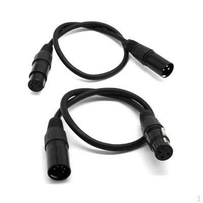 DMX Cables Wires with 5-Pin Signal XLR Male To 3-Pin Female+5-Pin Female