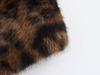 2024 Autumn Women's European & American Style Leopard Print Faux Leather & Fur Jacket