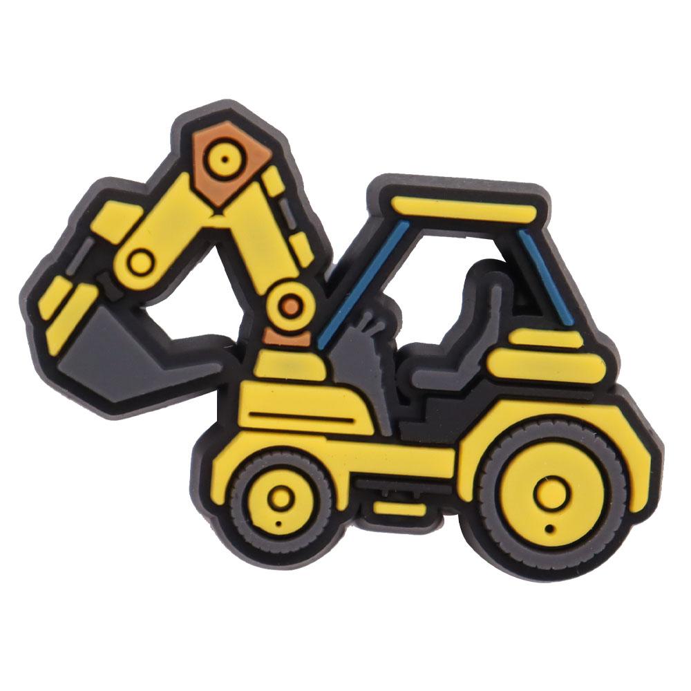 1Pcs PVC Mix Construction Vehicle Excavator Boys Buckle Clog Cool Children Cranes Car Shoe Charms Accessories Shoe Charm