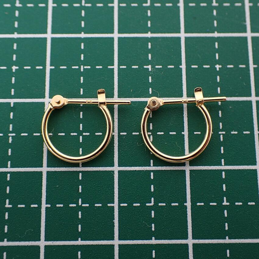 [Used] K18 Hoop Earrings/g513-61