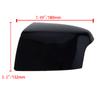Rhyming Rearview Mirror Cover Wing Side Mirror Caps Glossy Black Fit For Ford Focus MK2 2005 - 2007 Replacement Car Accessories
