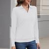 Women's Solid-color Fashionable Long-sleeved Top