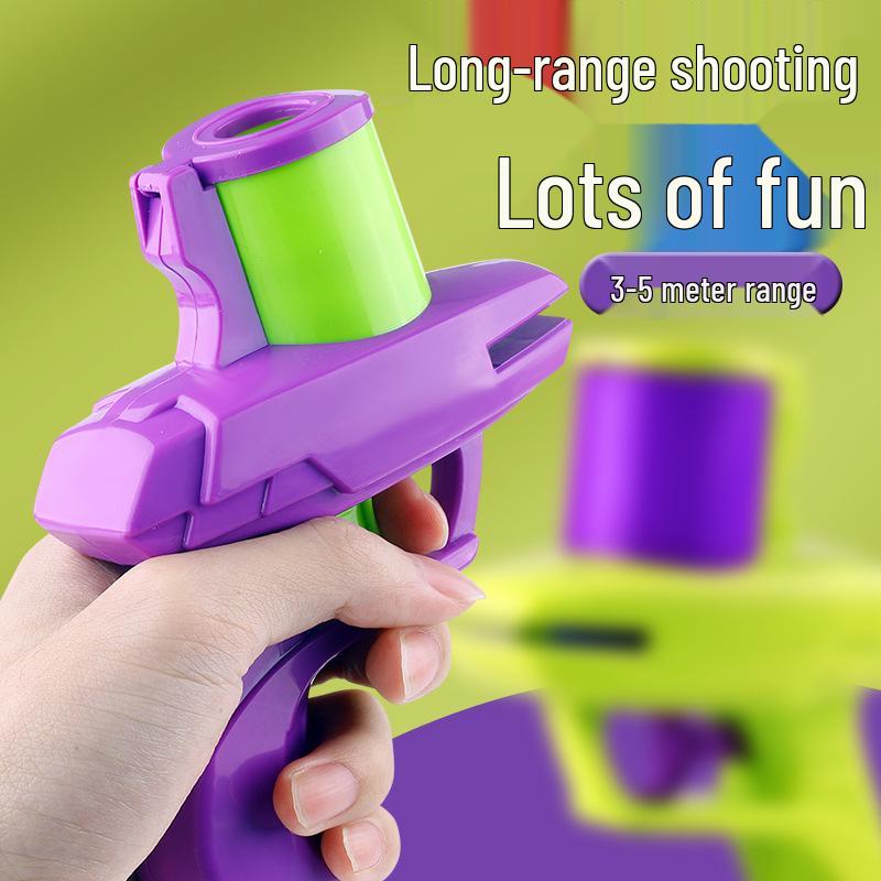 Carrot Gun Toy: EVA Soft Bullet & Frisbee Launcher for Kids