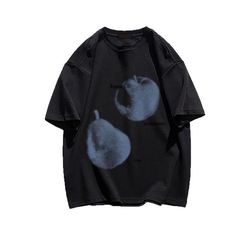 American Retro High Street Pure Cotton Loose-Fit Women’s Half-Sleeve T-Shirt, Summer 2025 New Design.