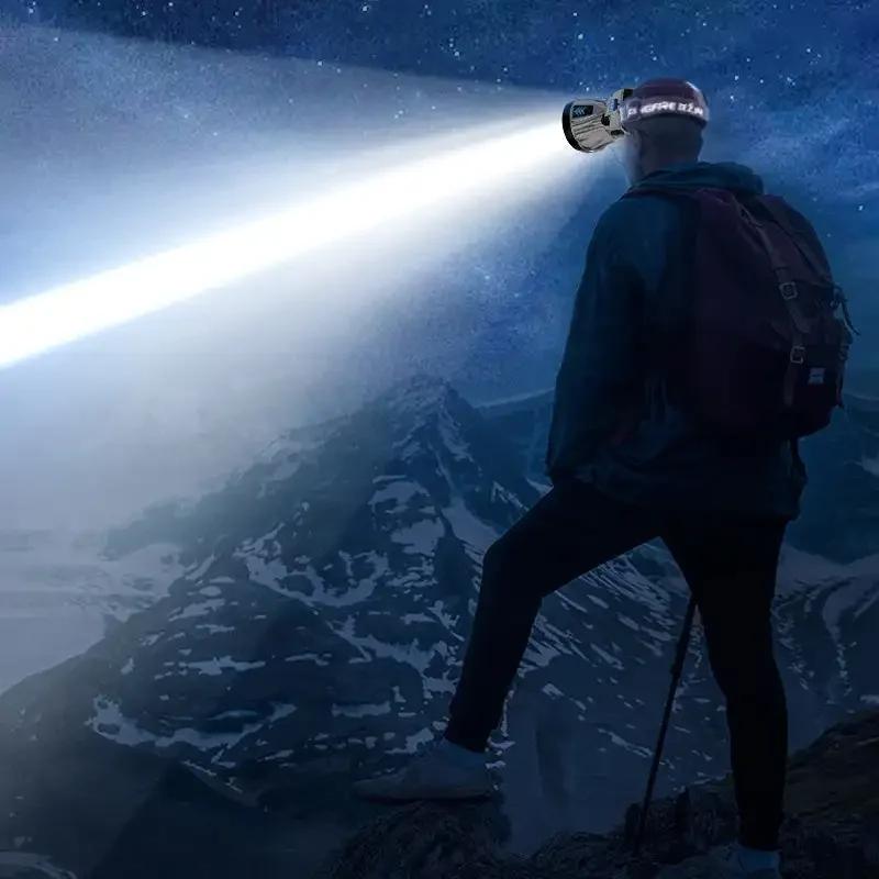 Powerful LED Headlamp Rechargeable Build in 18650 battery Headlight Outdoor Waterproof Work Head Lamp High Lumen Head Torch