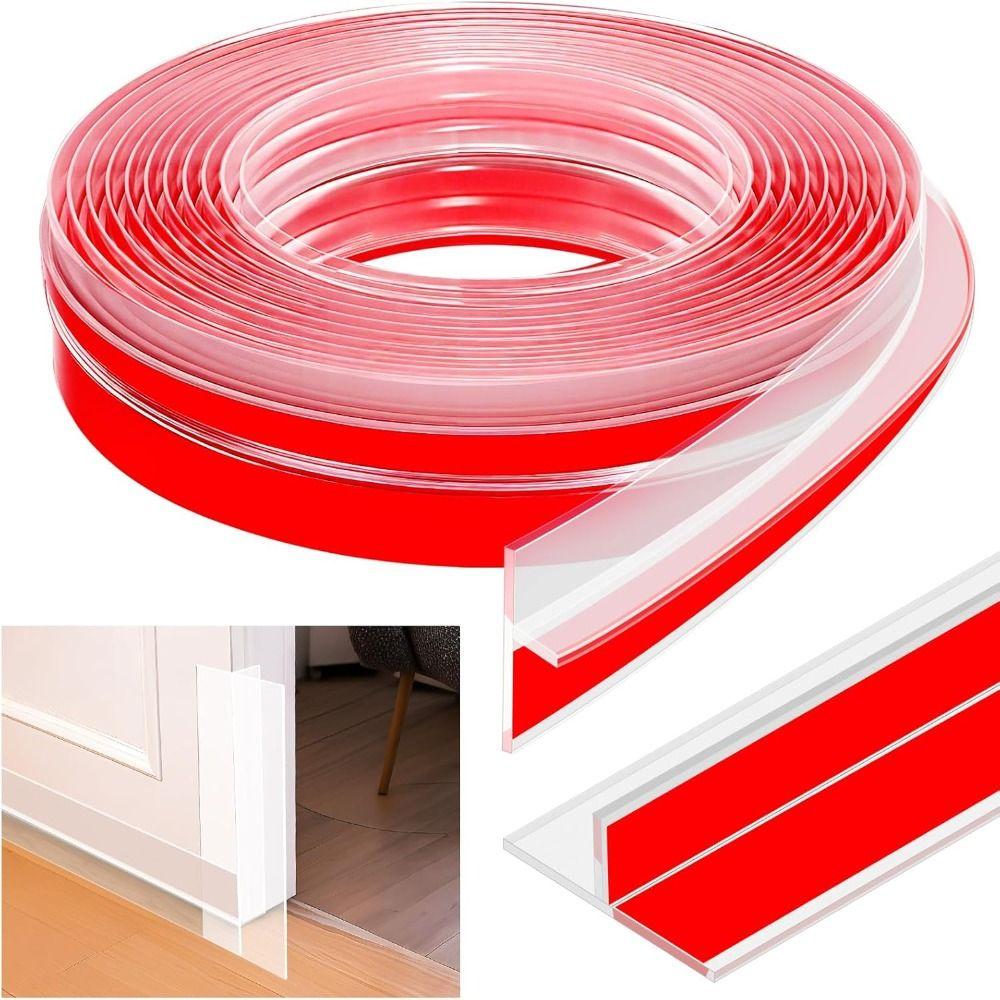 3/6M Silicone Seal Strip for Windows Gaps Windproof Weather Stripping  Side of Door Frame