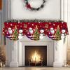 2026 Christmas Fireplace Scarf Snowman Navidad Natal Mantel Scarf Indoor Fireplace Ornament Christmas Decorations