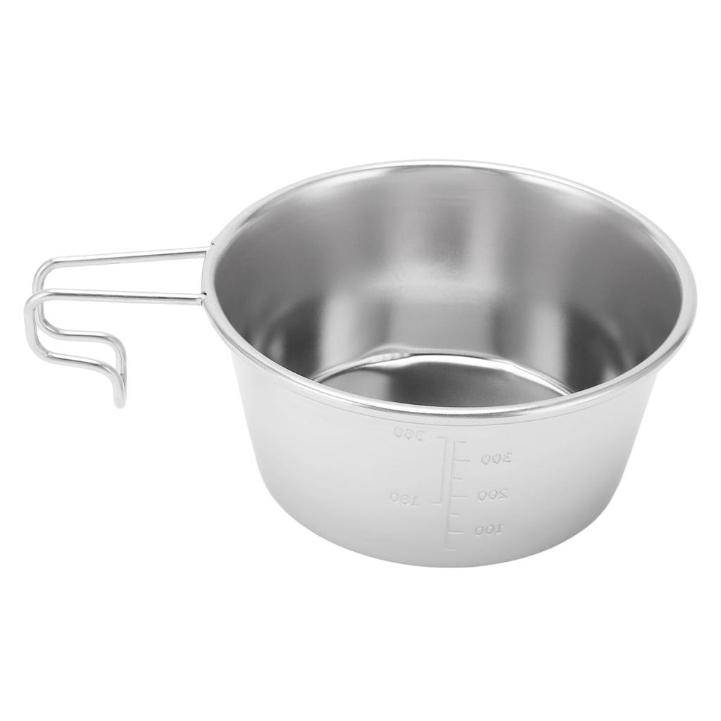 450ml Camping Camping Cup Stainless Steel Camping Bowl Stackable Portable Camping Cup for Hiking