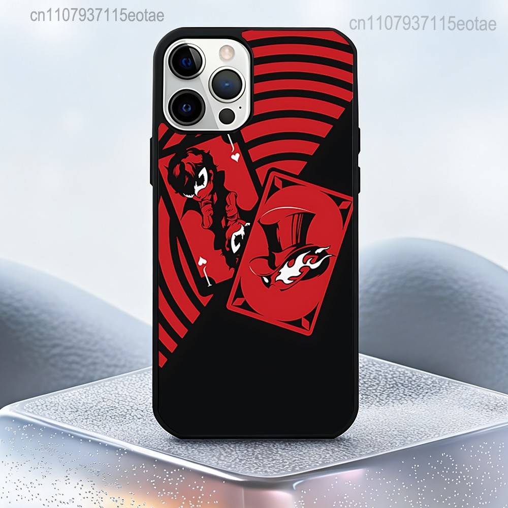 Spiel P-Persona 5 Magnetische Hülle: Kompatibel mit iPhone 17,16,15,14,13,12,11,Pro,Max,Plus,Mini,SE4,E