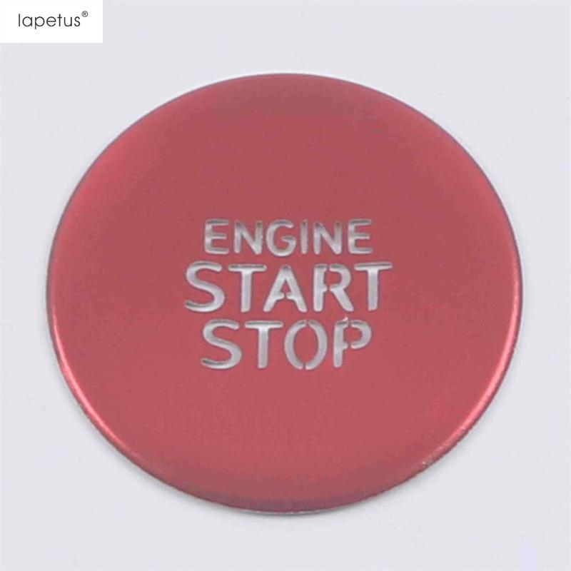 For Hyundai Tucson NX4 & Elantra  - 2025 Car Start Stop Engine Ignition Push Button Cover Trim Silver Red Blue Accessories