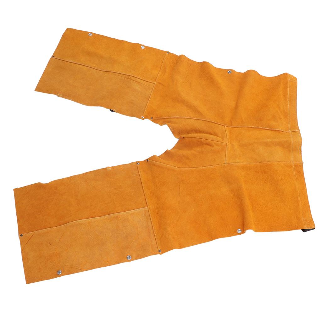 Welding Safety Chaps Leather Apron Adjustment Split Leg Fire Wear Resistant Protective Apparel
