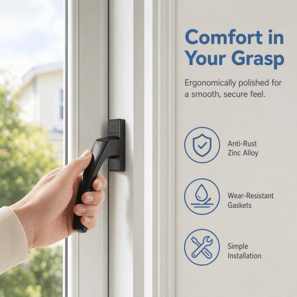 Locking Handle Handle Lock Security Window Hardware Fittings Window Locking Handle Casement Window