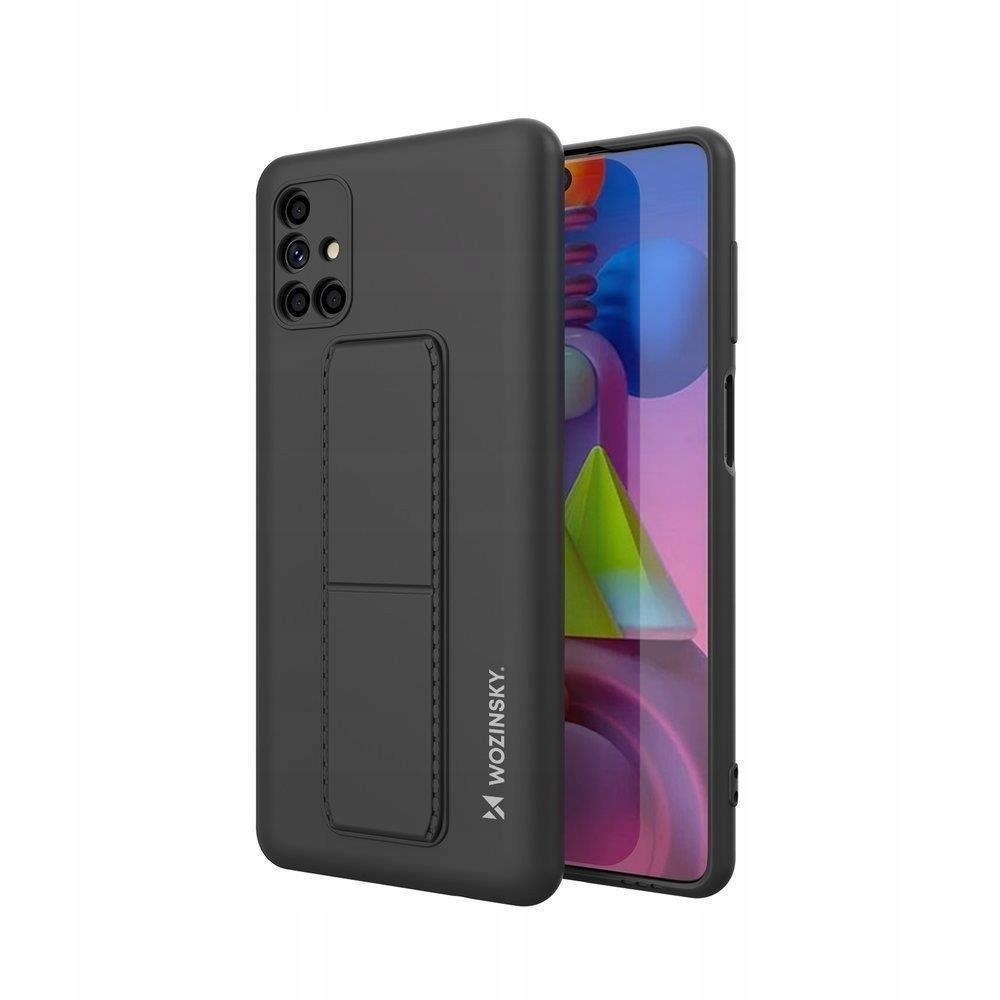 Wozinsky Kickstand Case Silikonhülle mit Ständer Samsung Galaxy M51 Hülle schwarz