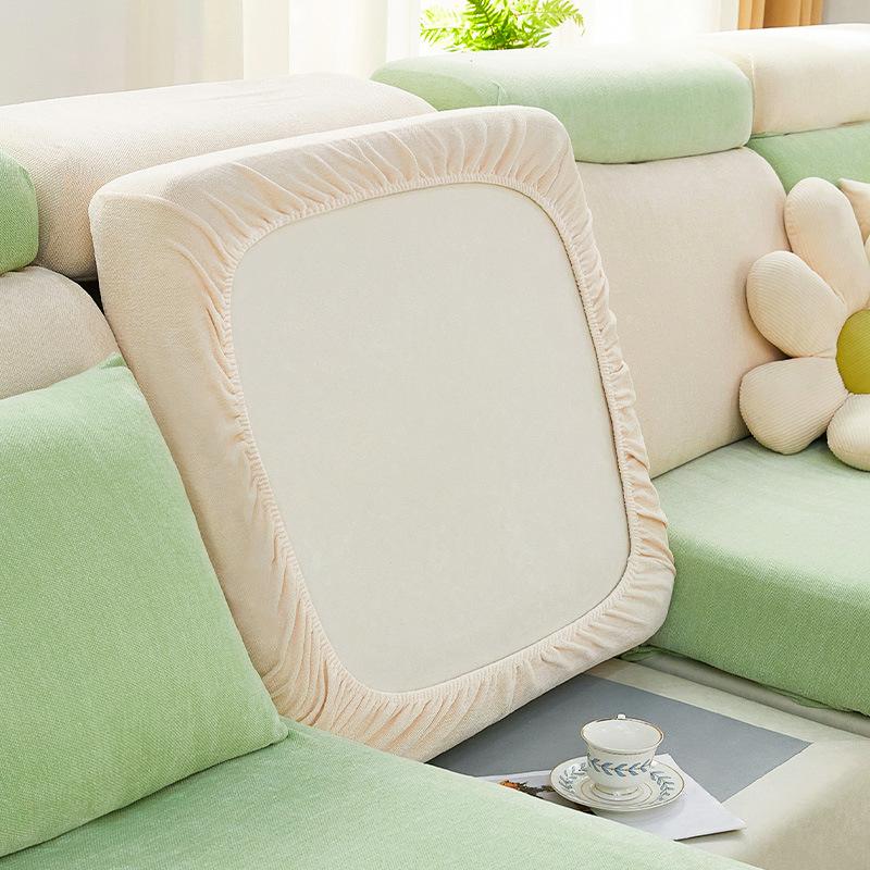 Eifloy High Stretch Seat Cushion Cover Individual Cushion 2 3 4 Seats Couch Slipcover Chenille Furniture Protector For Cats Kids