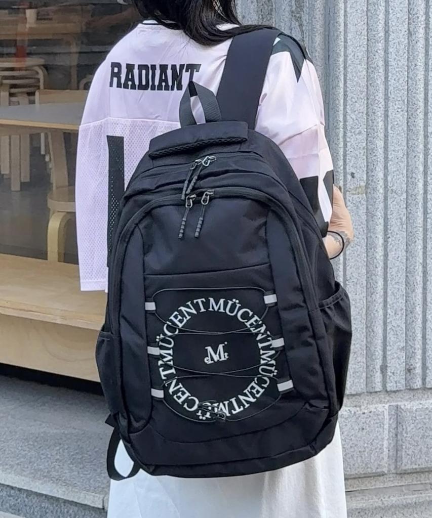 Mucent Travin Round Logo Backpack (Unisex)