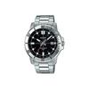 CASIO STANDARD Swordfish Ghost Quartz Movement Stainless Steel Strap Watch Men's Watches Black Dial (Unisex) Japanese Korean Watches