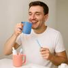 Yousheng 450ml Silicone Water Cup Food-Grade Shock-Absorbent Large Capacity Leak-Proof Tea Iced Latte Mug Fall-resistant Water Cup