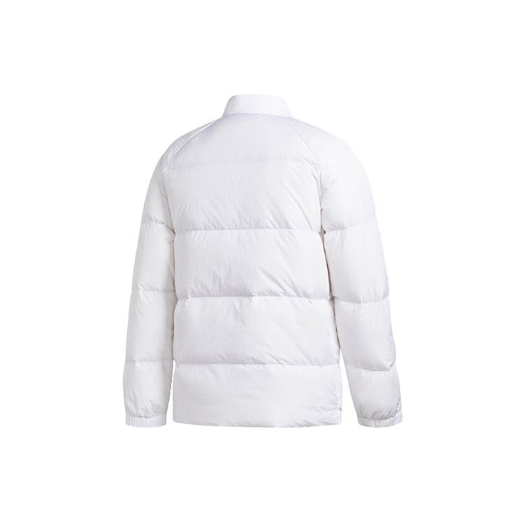 Adidas Originals Trefoil Baseball Collar Casual Sport Warm Down Jacket International Winter Men Outerwear White BR4799