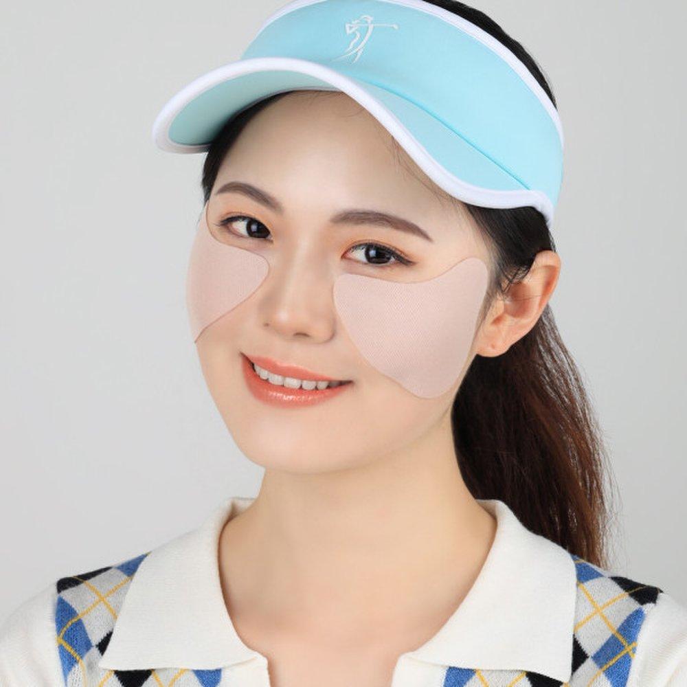 YA PACK Gold Sun Patch Golf Patch Hydrogel UV Protection Eye Patch Sun Patch 4 Pouches (4 On the Left, 4 On the Right)