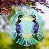 10 Inch Hanging Wind Spinner with 360 Degree Hook for Balcony Garden Decor Spring Summer Outdoor DecorationMetal Wind Chimes for Home Decor