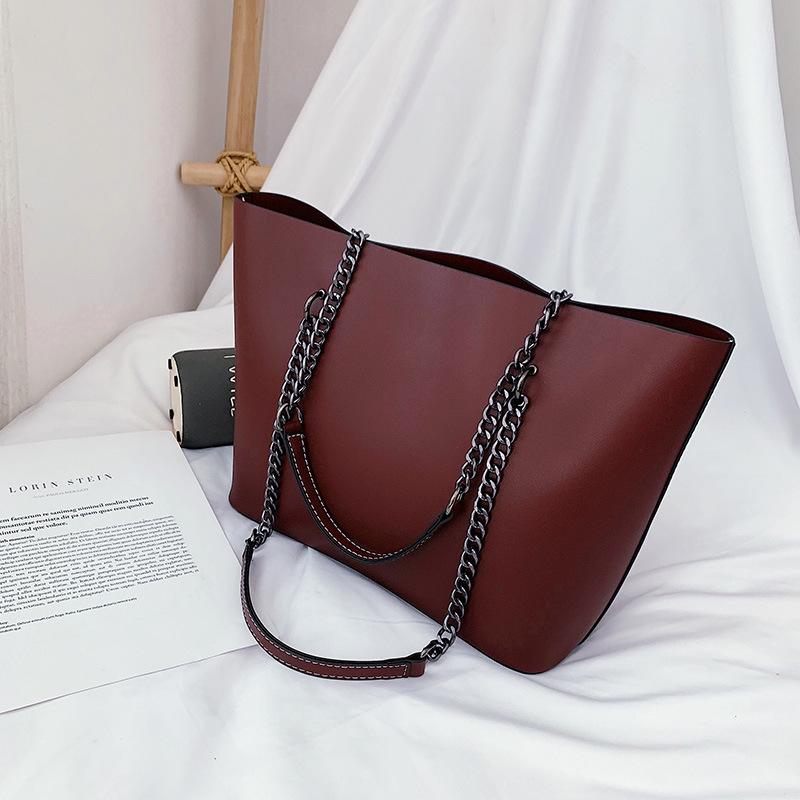 Women's 2025 Soft PU Large Capacity Crossbody Tote Shoulder Handbag - European & American Fashion