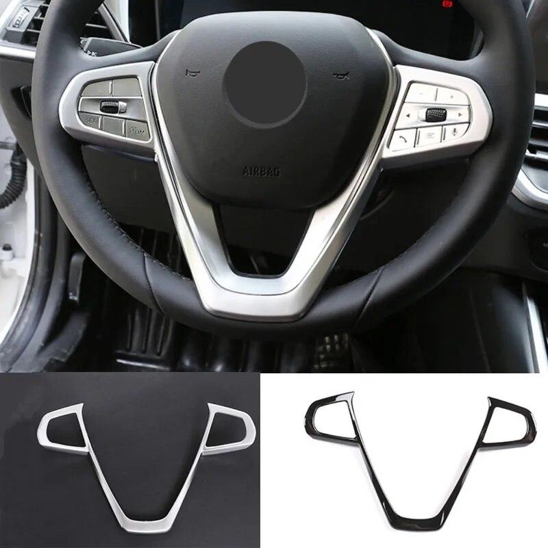 Car Steering Wheel Covers Stickers for For BMW 3 5 series G20 G30 X3 X5 X7 G01 G05 G07 GT6 G32 7 Series G11 +