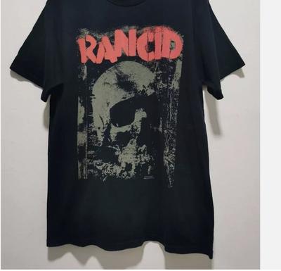 T-shirt noir Rancid Band Skull graphic 2006 réimpression tailles S-5XL T-shirt Unisexe