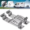 Car License Plate Frame Holder Trailer Number Stainless Steel Bracket Cars Frame Holder Clamps Trailer Number Plate Clips License Plate Covers Frames