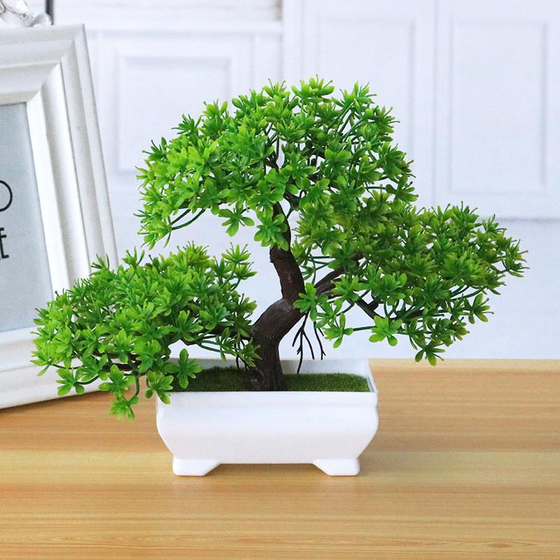 The Pine Artificial Greeting Guests Potted Plant Indoor Use For Desktop Decor