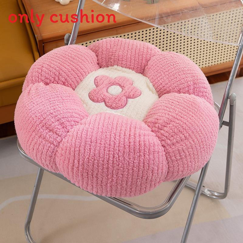 Flower Cushion Plush Pillow With Pp Cotton Fill For Home Lounge Decor