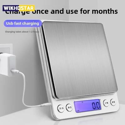 Waga do kawy Akcesoria kuchenne Waga elektroniczna Wyświetlacz LCD Mini Cyfrowa waga Narzędzie do pomiaru naczyń do pieczenia Waga kuchenna Waga