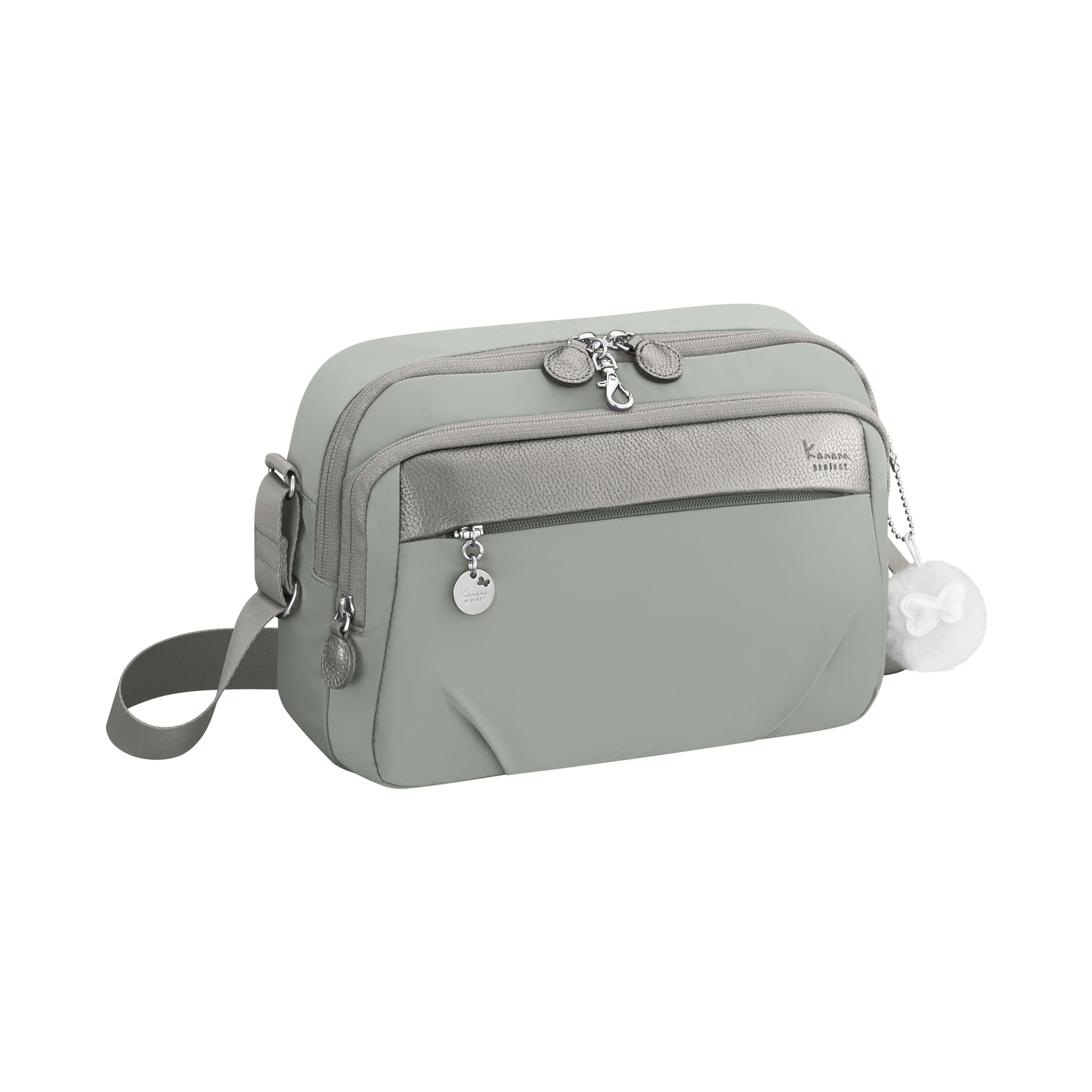 Shoulder Bag with B5 Moss H19 x W28 x D7cm [Kanana Project] PJ1-4th Anti-Virus Pocket, Women s, Size, Multifunctional, No. 67642, Green,