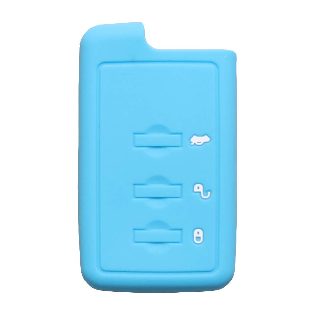 

CARSIX Key Case for Subaru Cars, Silicone, Designed for Perfect Fit! Silicone (Light Blue) синий