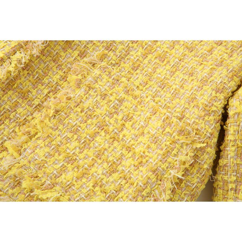 Kaslead New Women Clothes Western Style Fashion Simple and Versatile Long Sleeve Yellow Graceful Outerwear