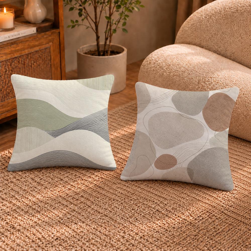 Nordic Natural Texture Cushion Cover Shortplush Cushion Cover Pillowcase Suitable For Sofas Bedrooms And Home Decor