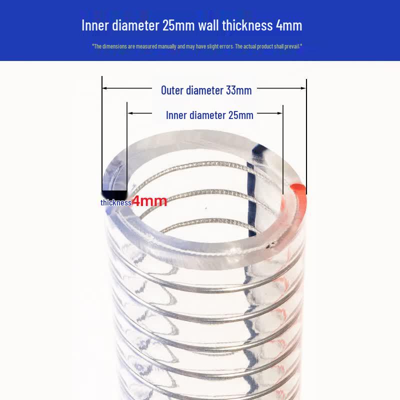 Industrial Transparent PVC Steel Wire Reinforced Hose