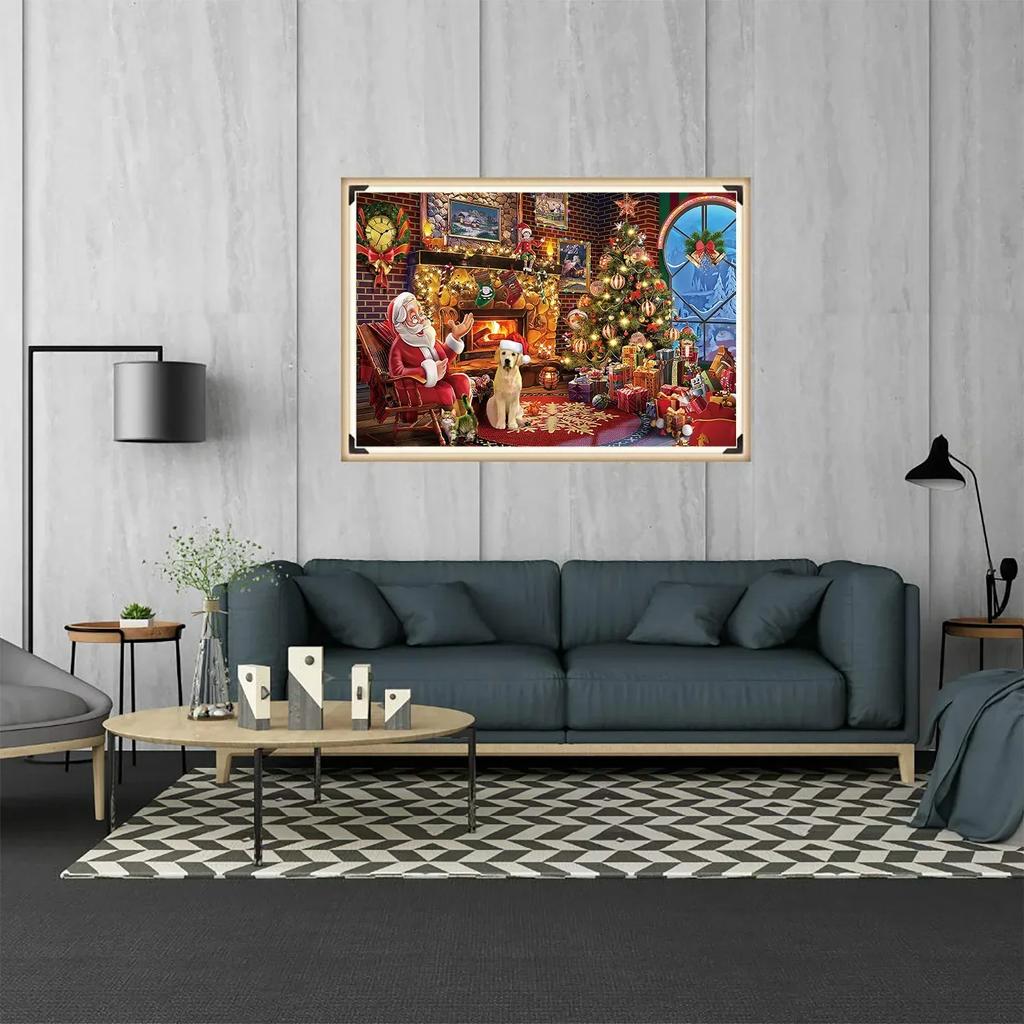 Non-Toxic 1008 Pieces Jigsaw Puzzle Merry Christmas Advent Calendar Merry Christmas Jigsaw Puzzles Holiday Puzzles Toys New Year Gift