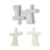 Prayer Boy and Girl Crosses Figurine Silicone Mold Religious 3D Crosses Mold for Holiday Gift and DIY Projects X3UC