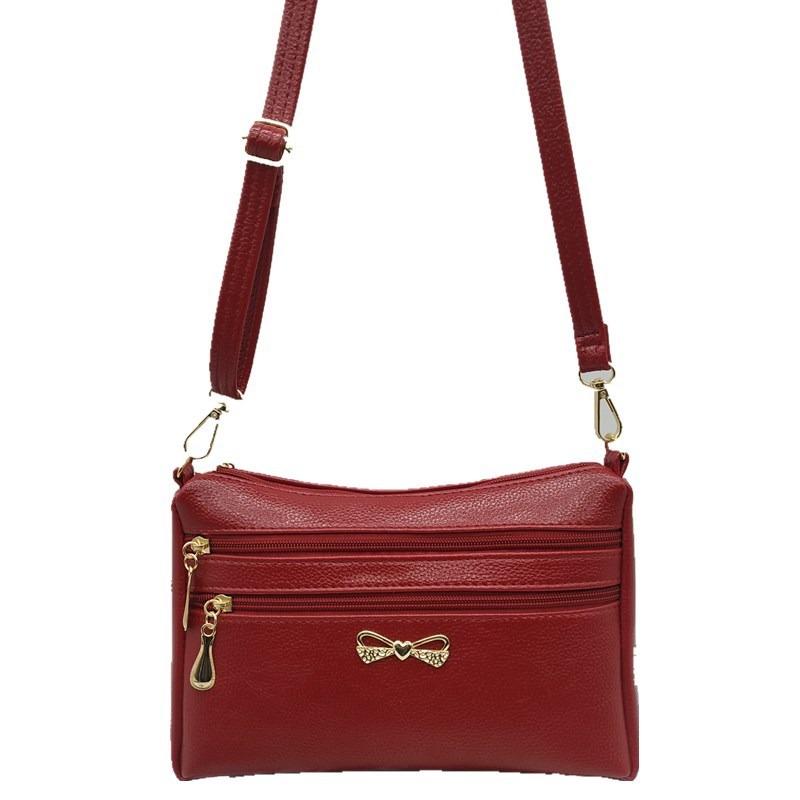 Middle-aged and old mothers buy vegetables, the new one-shoulder oblique span women's bag