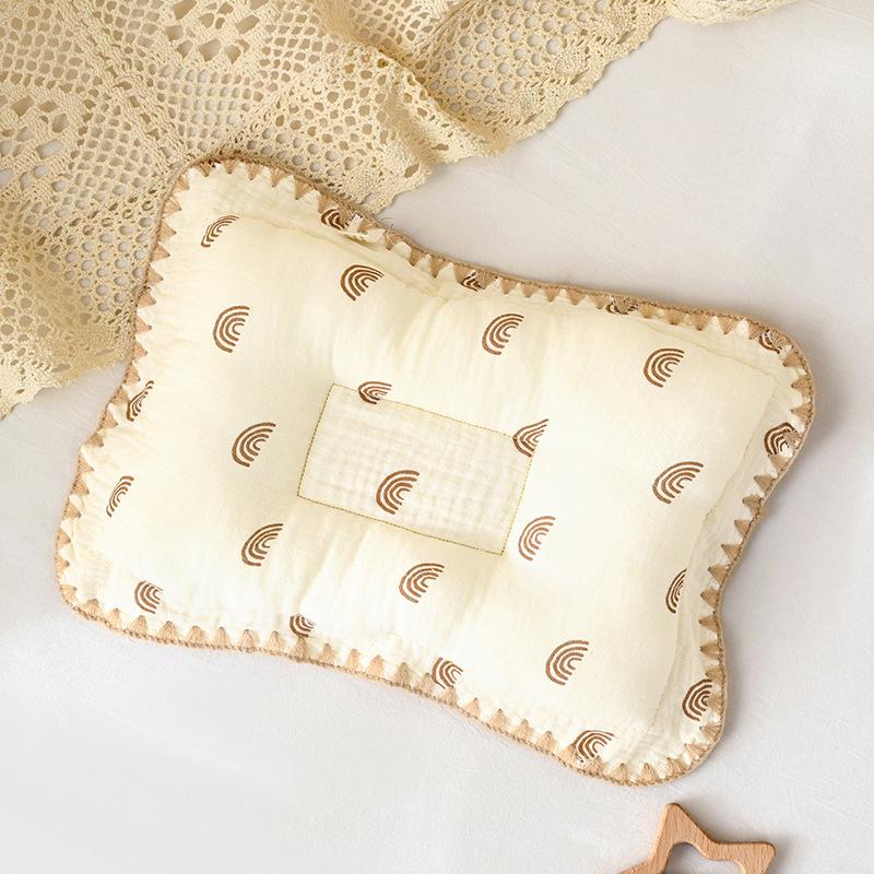 1 Piece Cotton Baby Bedding Pillow Soft And Breathable Newborn Pillow Provide Comfortable Rest For Boys Girls