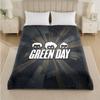 Green Day Print Flanelldecke Gemütliche Leichte Plüschdecke für Bett Sofa Haushalt