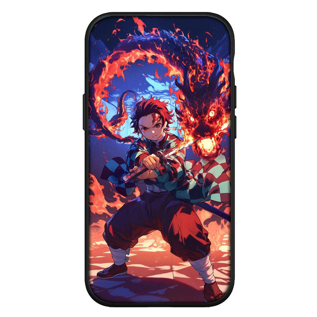 For Samsung Galaxy S25 S24 iPhone 17 16 15 Xiaomi Redmi Note 14 13 12 11 Plus Pro Max Phone Case Demon Slayer Kamado Tanjirou Kamado OPPO Huawei Cover