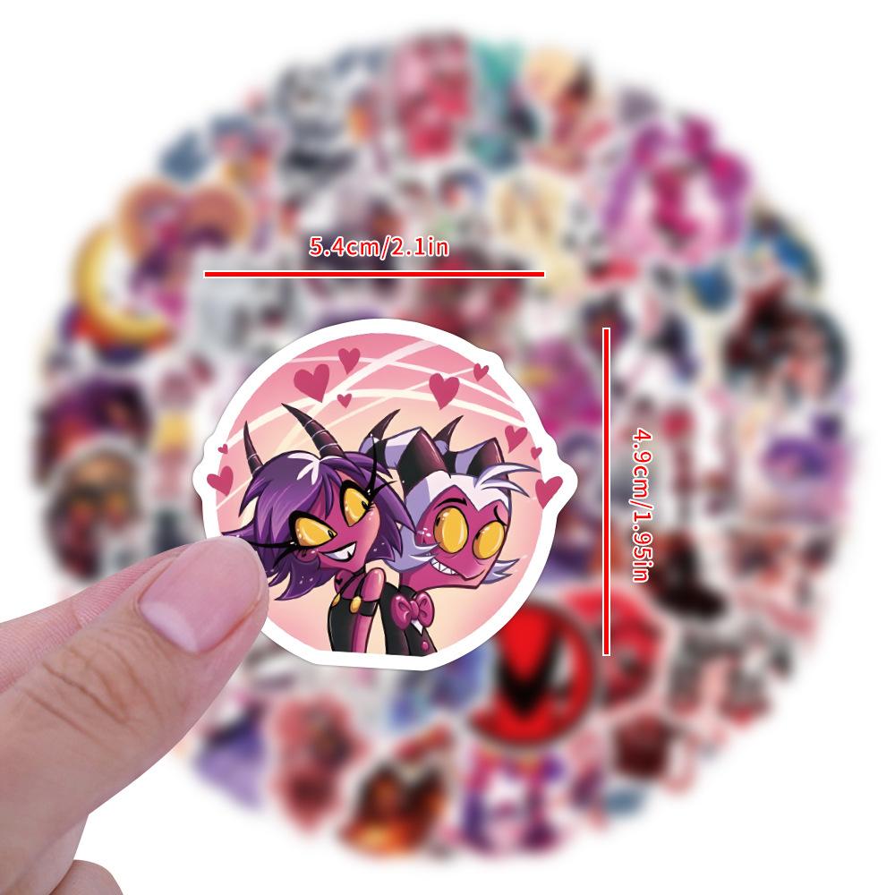 120 Helluva Boss Anime Graffiti Aufkleber Notizbuch Gitarre Skateboard Wasserabweisend Do-It-Yourself Sticker Premium