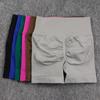 Women's High-Waist Seamless Yoga Shorts – Pleated Peach Butt Tummy Control, Summer Cycling & Running
