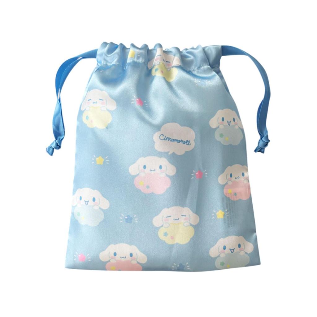 Small Planet Sanrio Ribbon Drawstring Bag Cinnamoroll Simple and Cute