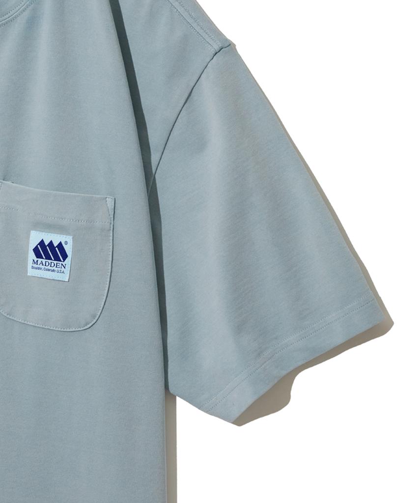 MADDEN Dyed Pocket Askin T-Shirt Pigment Blue