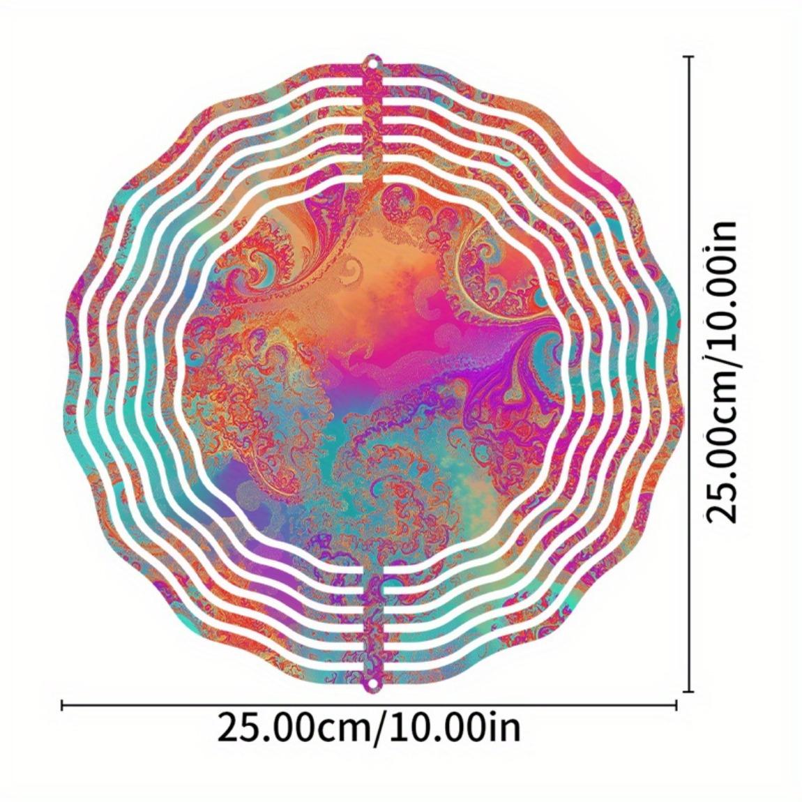 

Металлический ветряной спиннер 10 дюймов, садовый декор с крючком 360 градусов, не требует электричества, сезонное искусство для газона и двора, подарок для друзей и семьи 01A