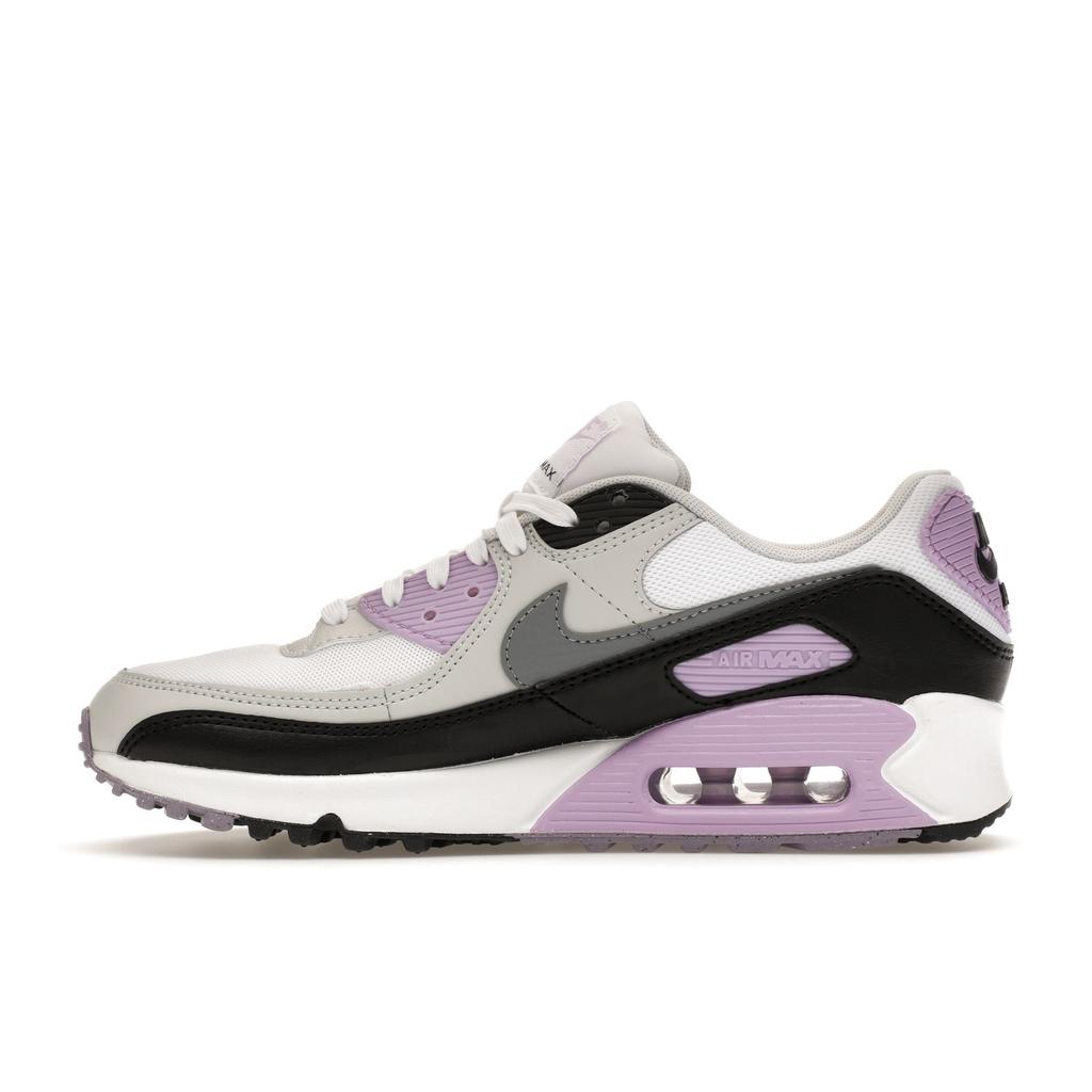 Nike  Air Max 90 Lilac Women Sneakers White Photon-Dust Cool-Grey DH8010-103