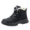 Safety Shoes Button Safety Shoes Steel Bag Head Anti-smashing and Stab-proof Midsole Labor Insurance Men's Wear-resistant Work Shoes