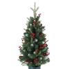 2025 Eco-friendly 90CM Potted Christmas Tree with Ornaments for Home Decoration